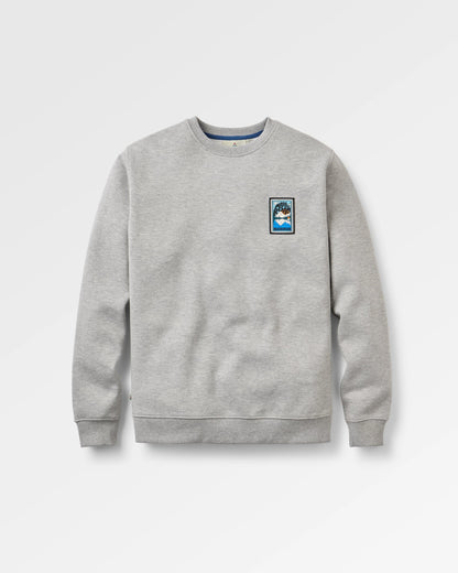 Reflect Patch Sweatshirt - Grey Marl - Flatlay