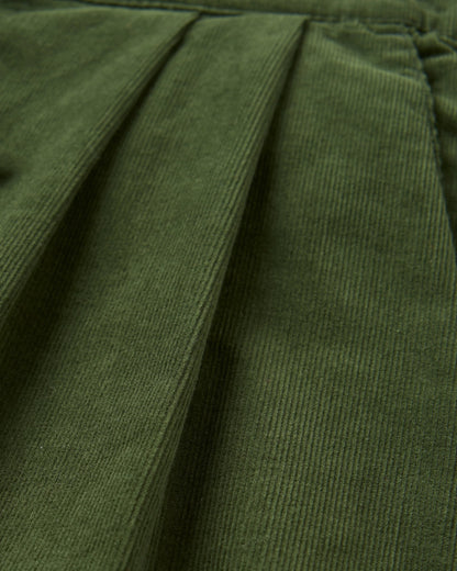 Compass Recycled Cord Trouser - Fir Tree - Flatlay