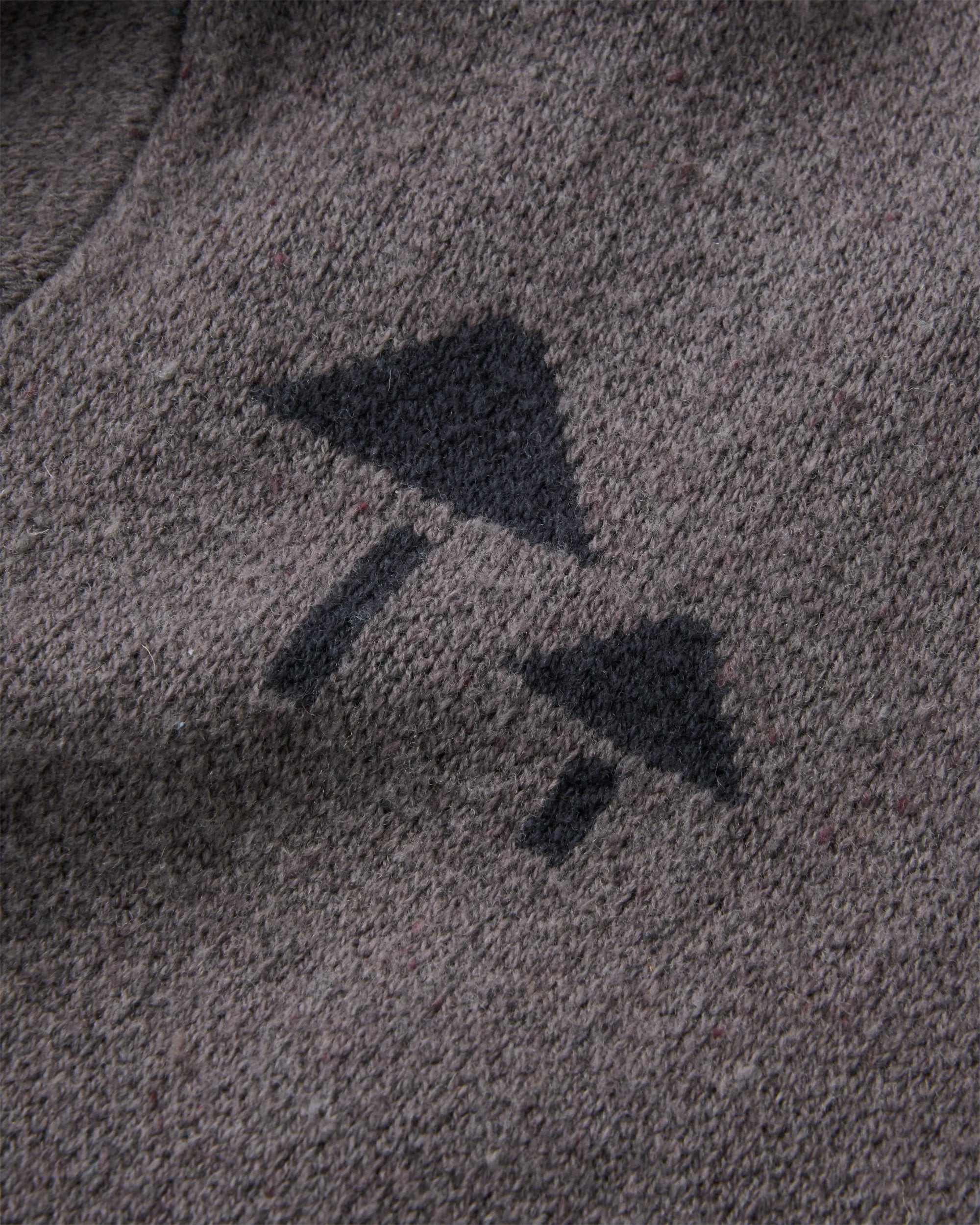 Woodburn Full-Zip Knitted Jumper - Slate Grey - Flatlay