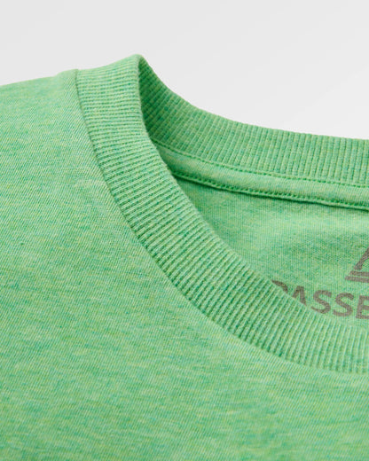 Legacy T-shirt - True Green Marl - Flatlay