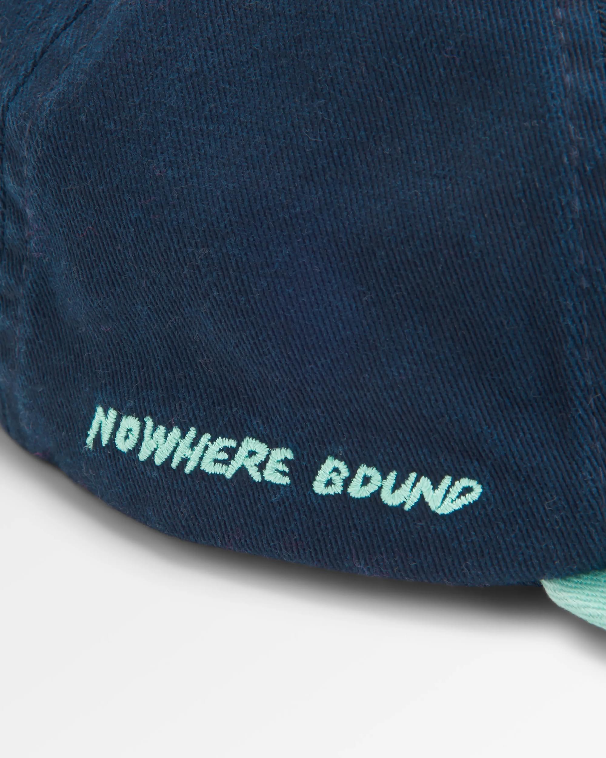 Tolima Recycled 5 Panel Cap - Dark Denim - Flatlay