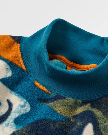 Bea Polar Fleece Smock - Adventure Tidal Blue - Flatlay