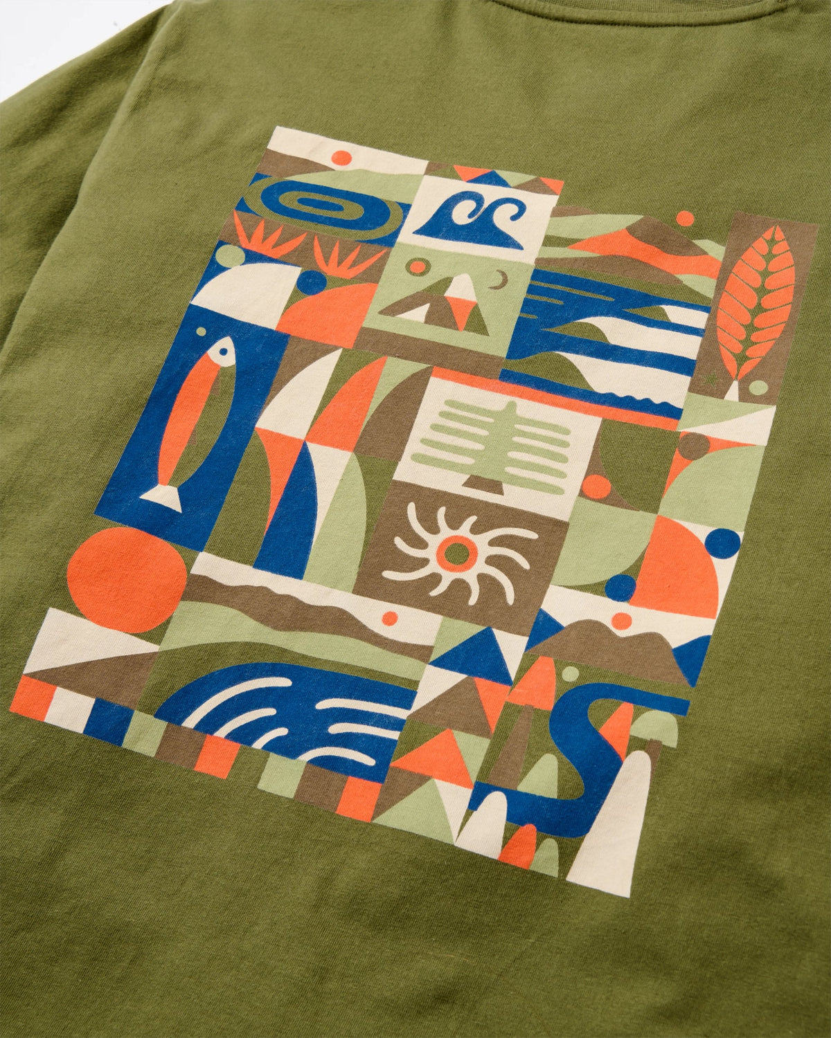 Lost On Purpose T-Shirt - Khaki - Flatlay