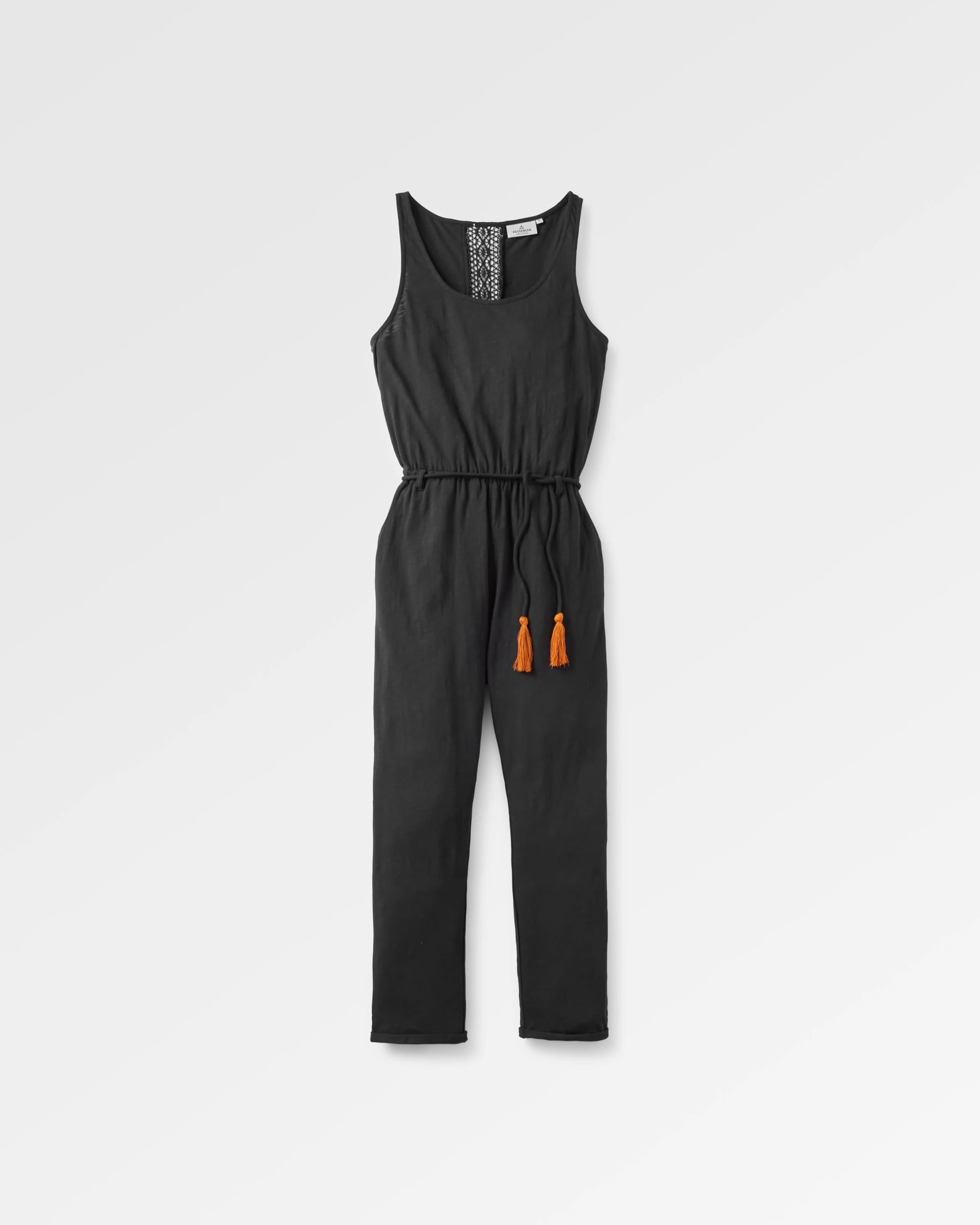 Eva Recycelter Baumwolle Jumpsuit Schwarz