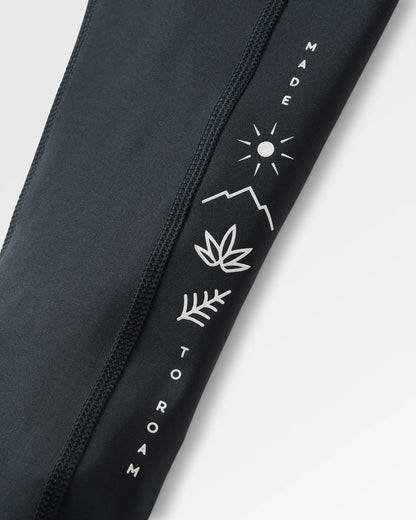 Mantra Active Leggings - Black - Flatlay