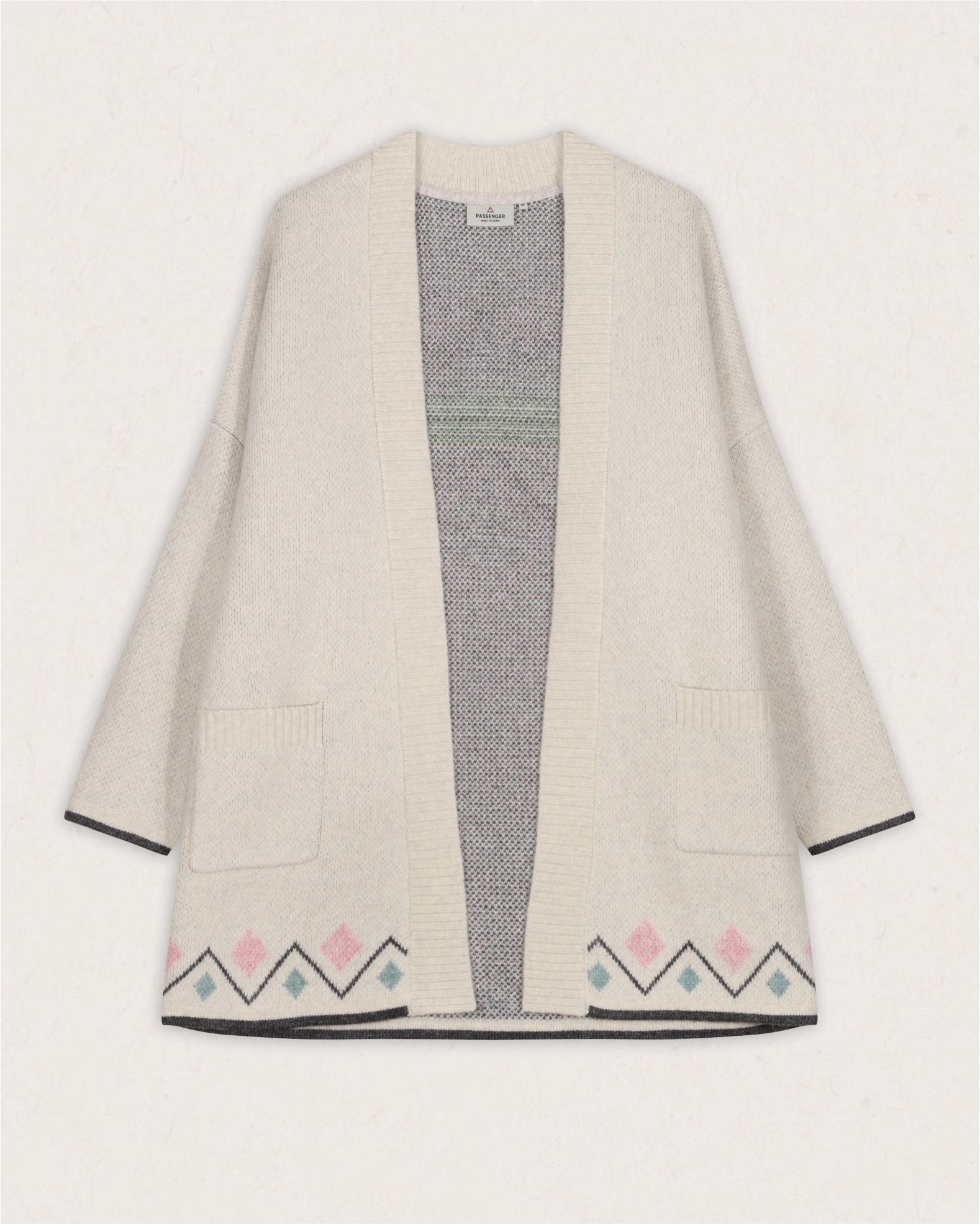 Leif Recycled Yarn Cardigan - Off White