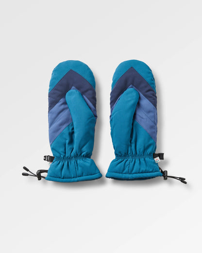 Moonlight Mittens - Tidal Blue - Flatlay