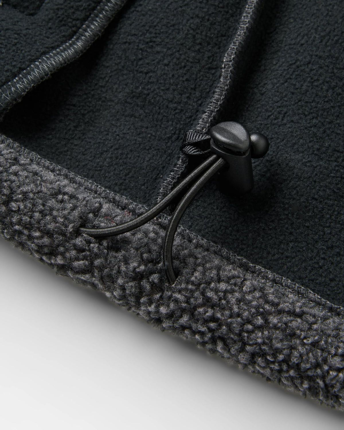 Wide Pine Windproof Fleece - Faded Black - Flatlay