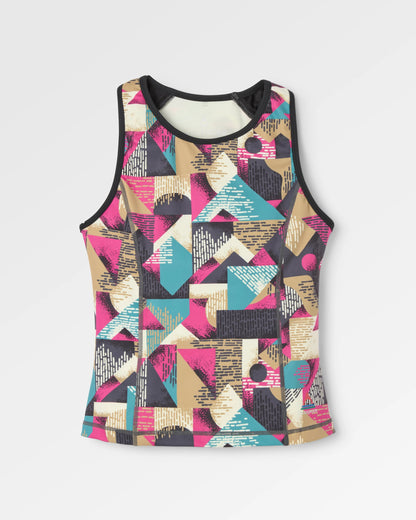Solscape Active Vest  - Mosaic Mountain Charcoal - Flatlay