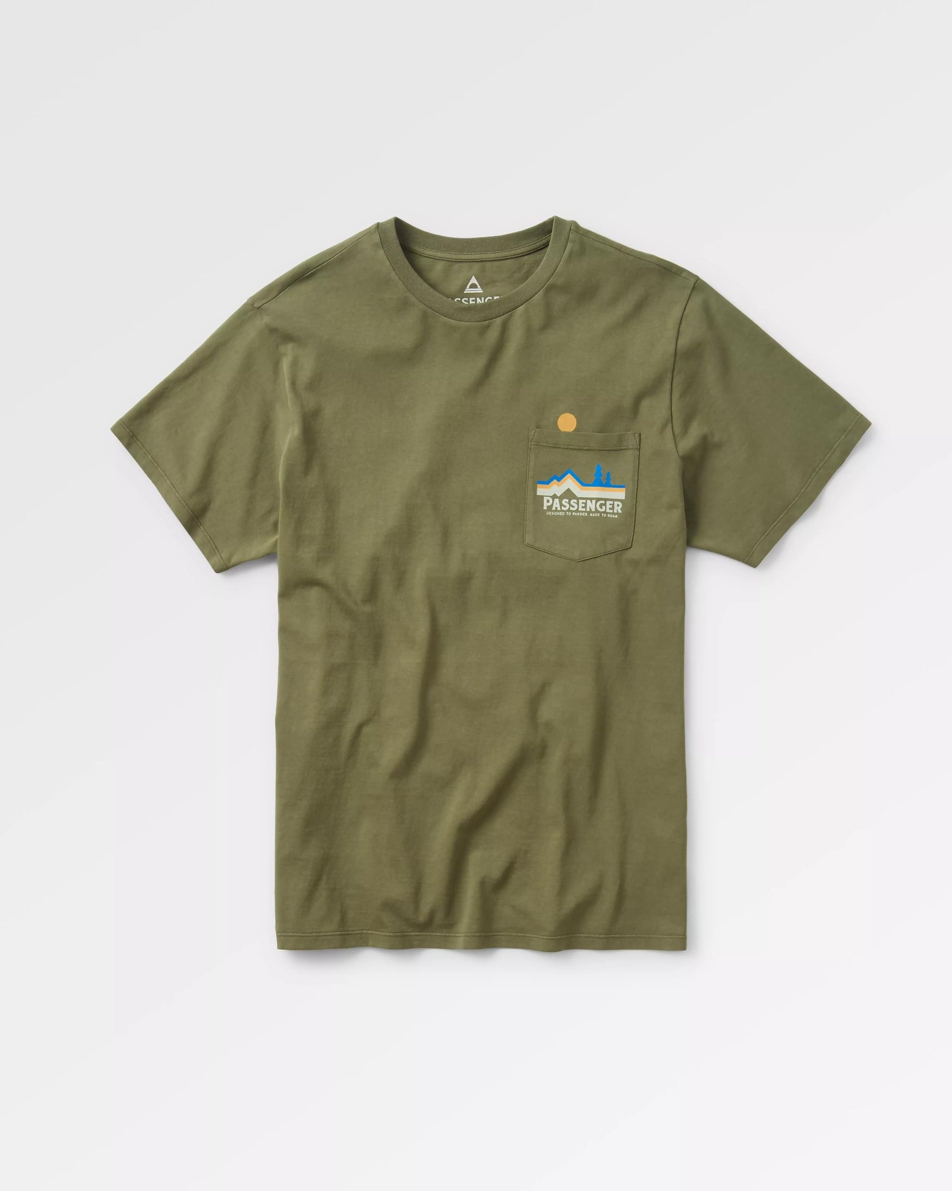 Branch Out Recycled Cotton T-Shirt - Khaki