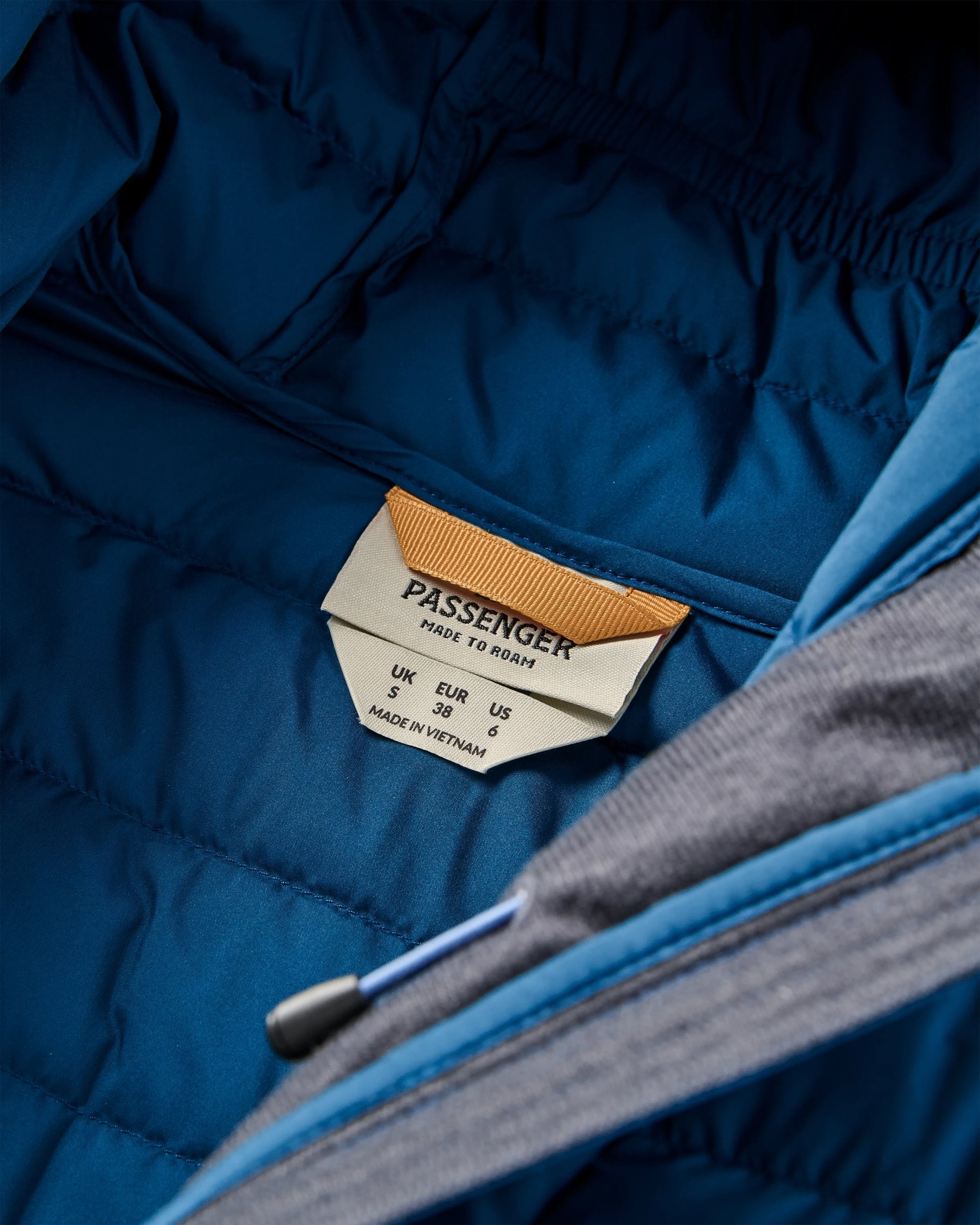 Northstar Down Recycled Jacket - Retro Blue/Tidal Blue - Flatlay