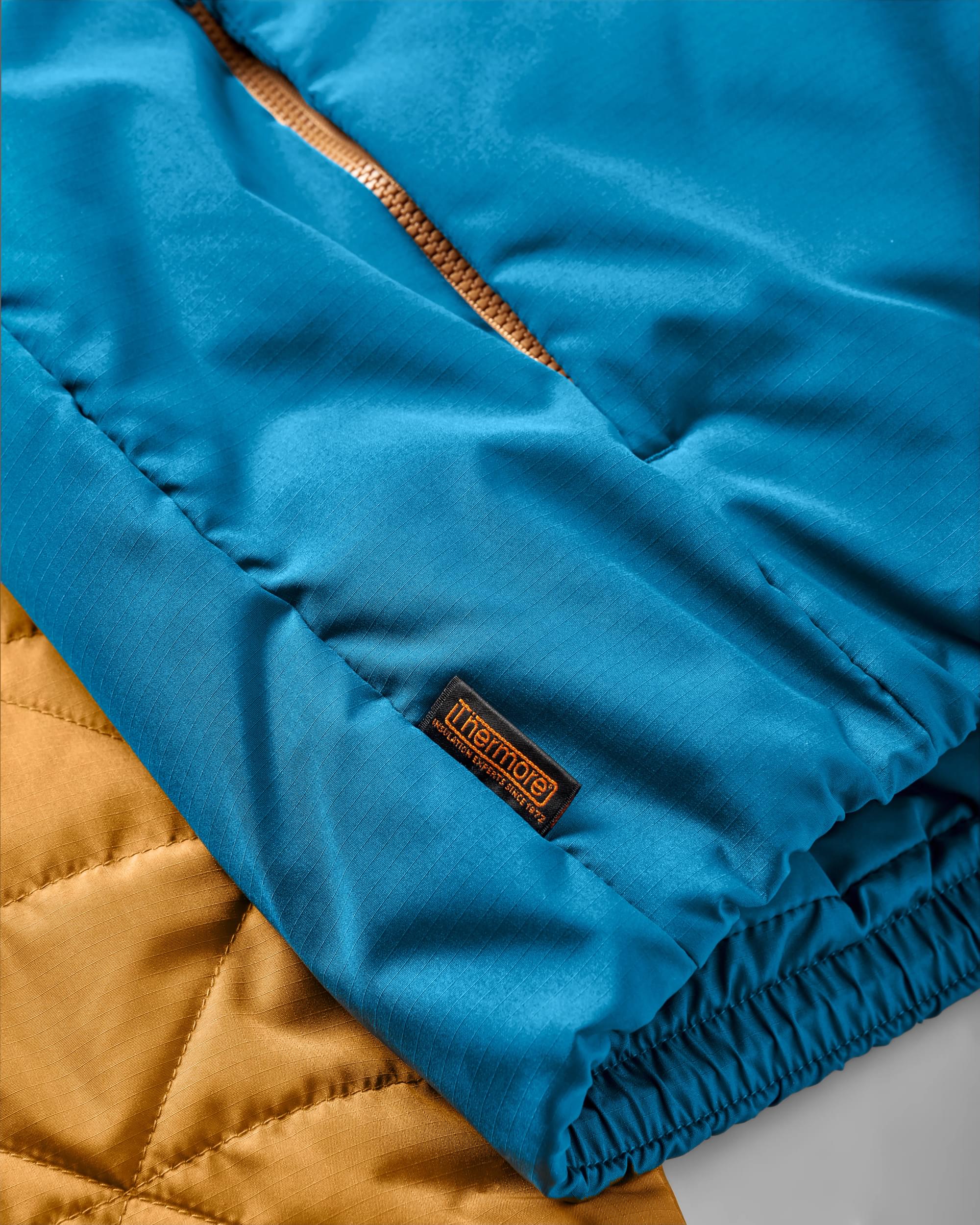Base Recycled Thermore® Insulated Jacket - Dusty Ochre/ Corsair Blue - Flatlay