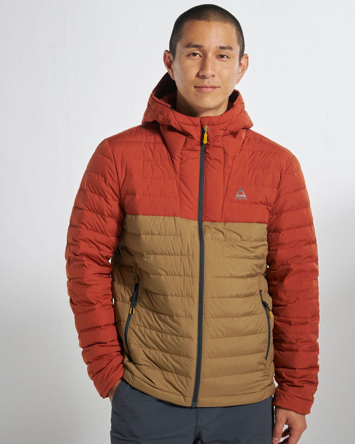 Ashland Down Jacket - Dark Rust/Caramel - Studio Model