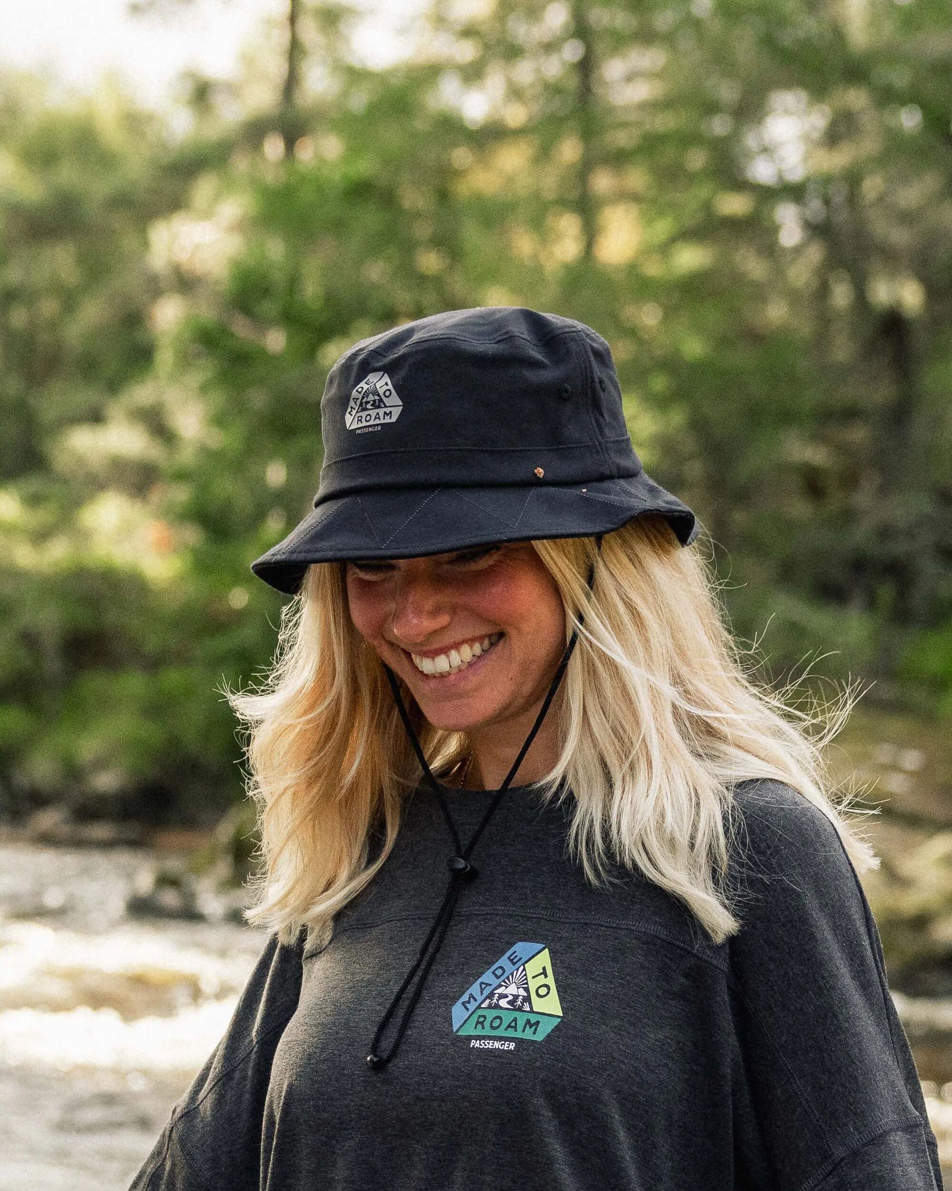 Womens_Trail Bucket Hat - Black