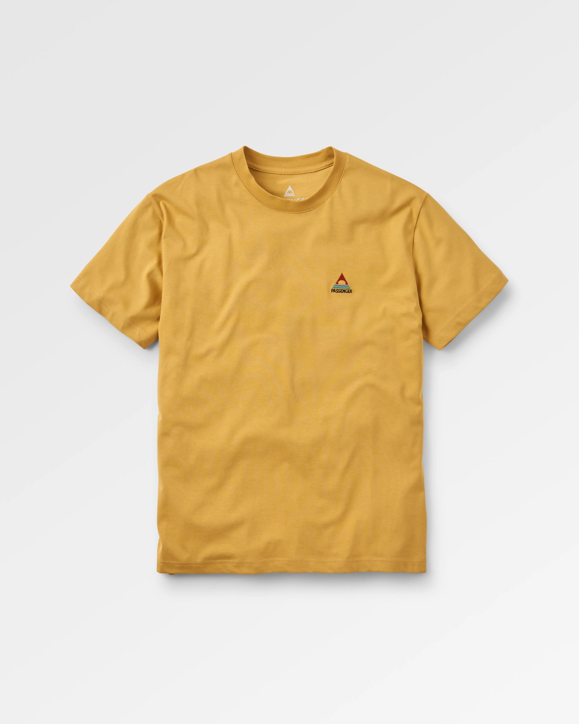Vita Organic Relaxed Fit T-Shirt - Mustard Gold - Flatlay