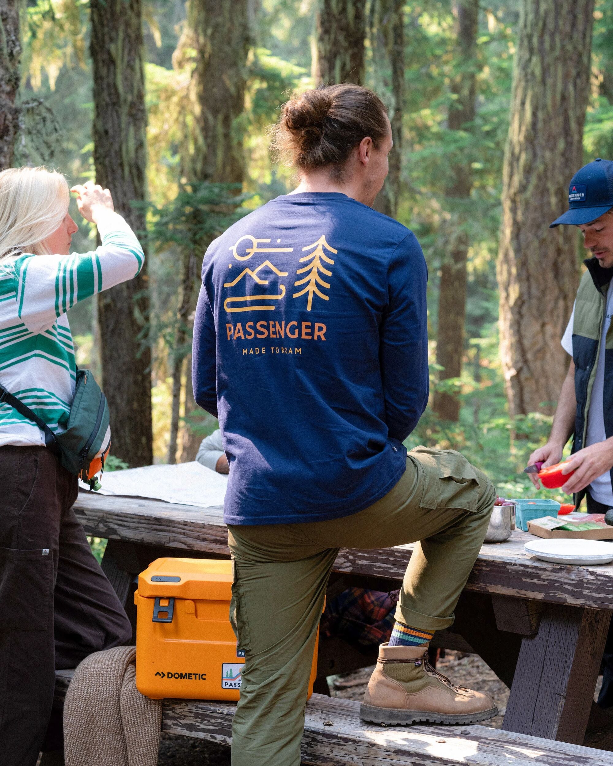 Phoenix Organic Cotton LS T-Shirt - Rich Navy - Lifestyle