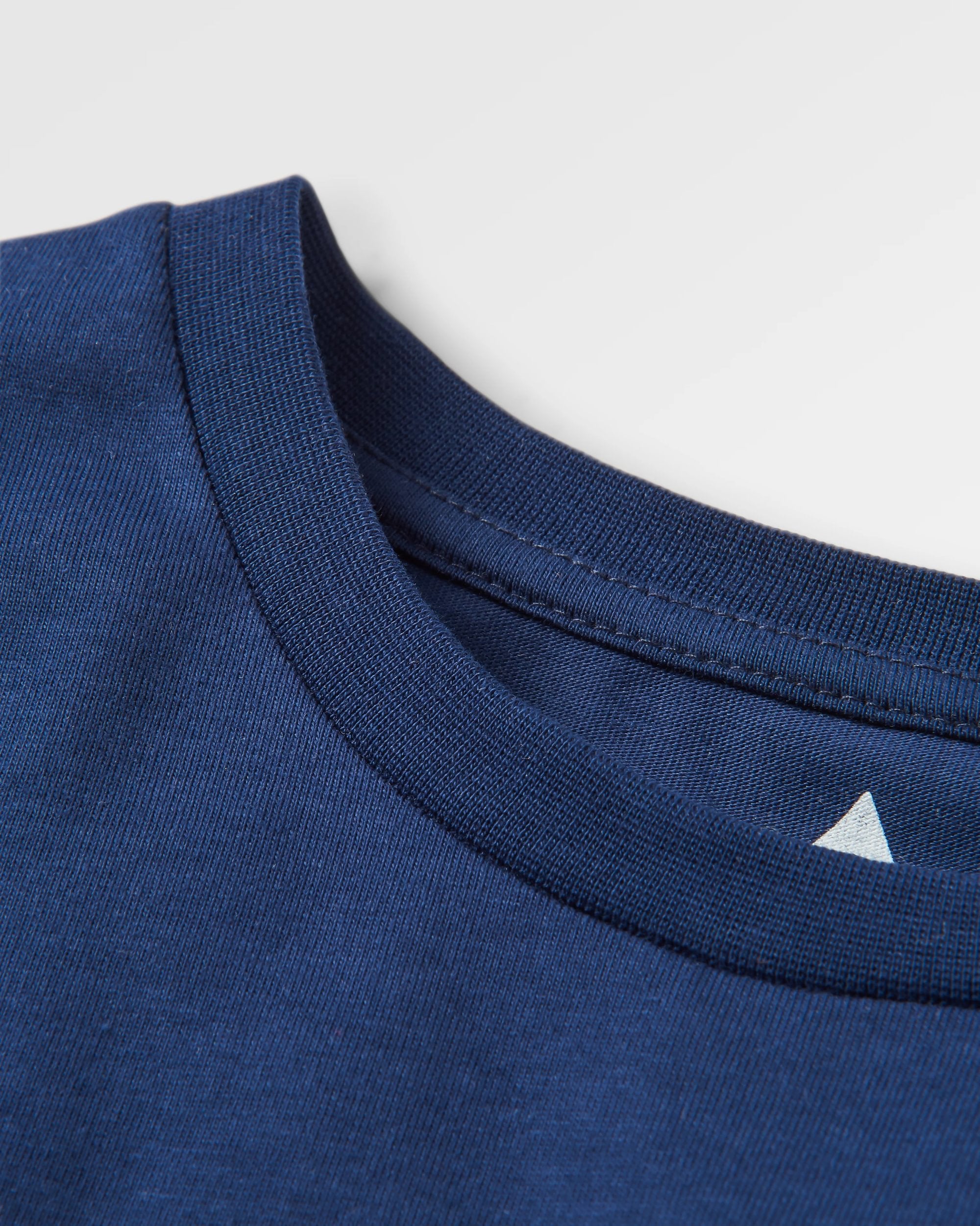 Phoenix Organic Cotton T-Shirt - Rich Navy - Flatlay