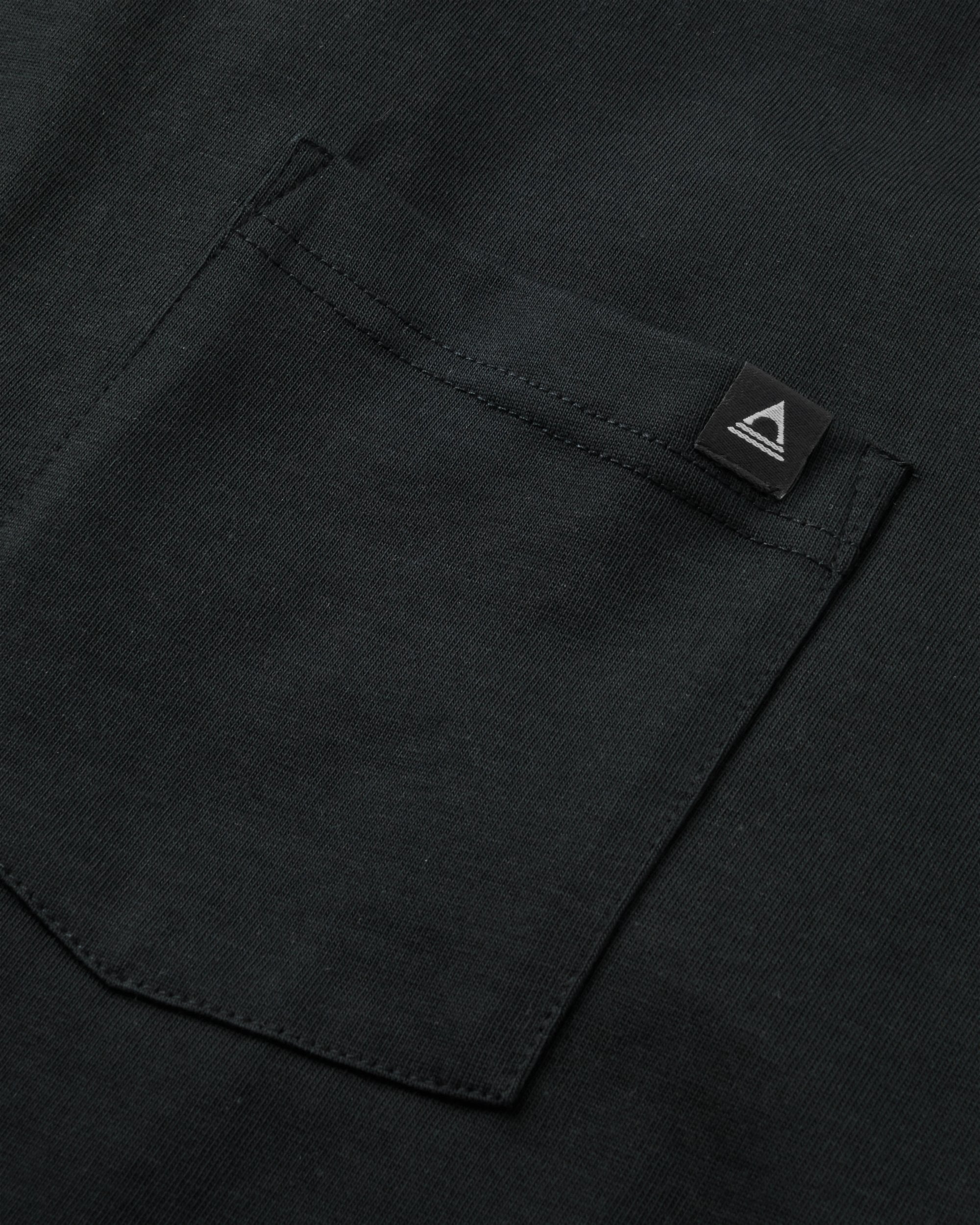Heritage Relaxed Fit T-Shirt - Black - Flatlay