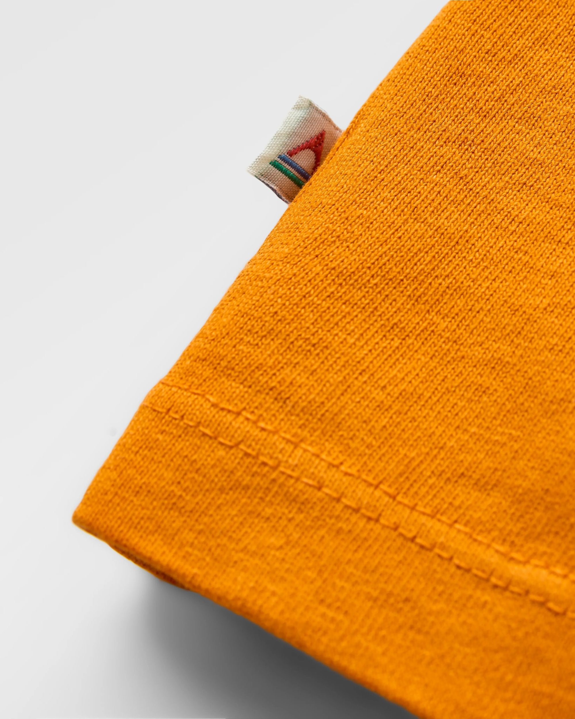 Golden Hour Recycled Cotton T-Shirt - Sunrise Orange - Flatlay