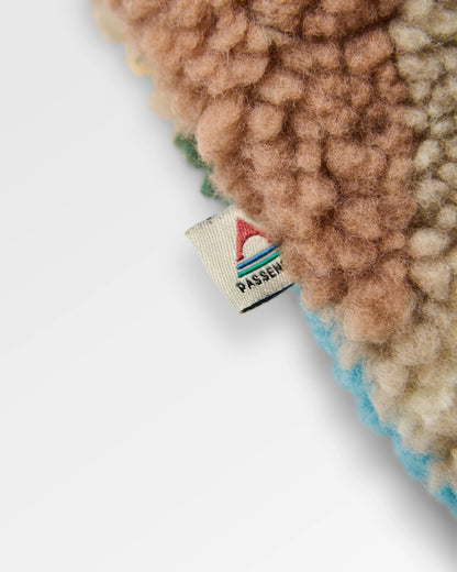 Clover Recycled Sherpa Fleece - Sun Patch Simply Taupe - Flatlay