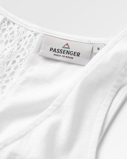 Rivergate Organic Cotton Top - White - Flatlay