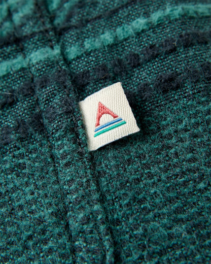 Backcountry Flannel Stripe Shirt - Deep Ocean Jacquard - Flatlay