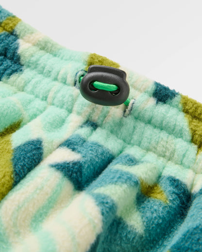 Ace Recycled Polar Fleece Joggers - Sun Patch Aquamarine - Flatlay