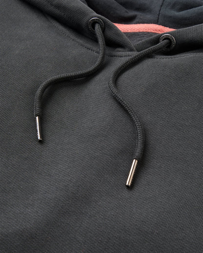 Wildedge Recycled Cotton Hoodie - Black - Flatlay