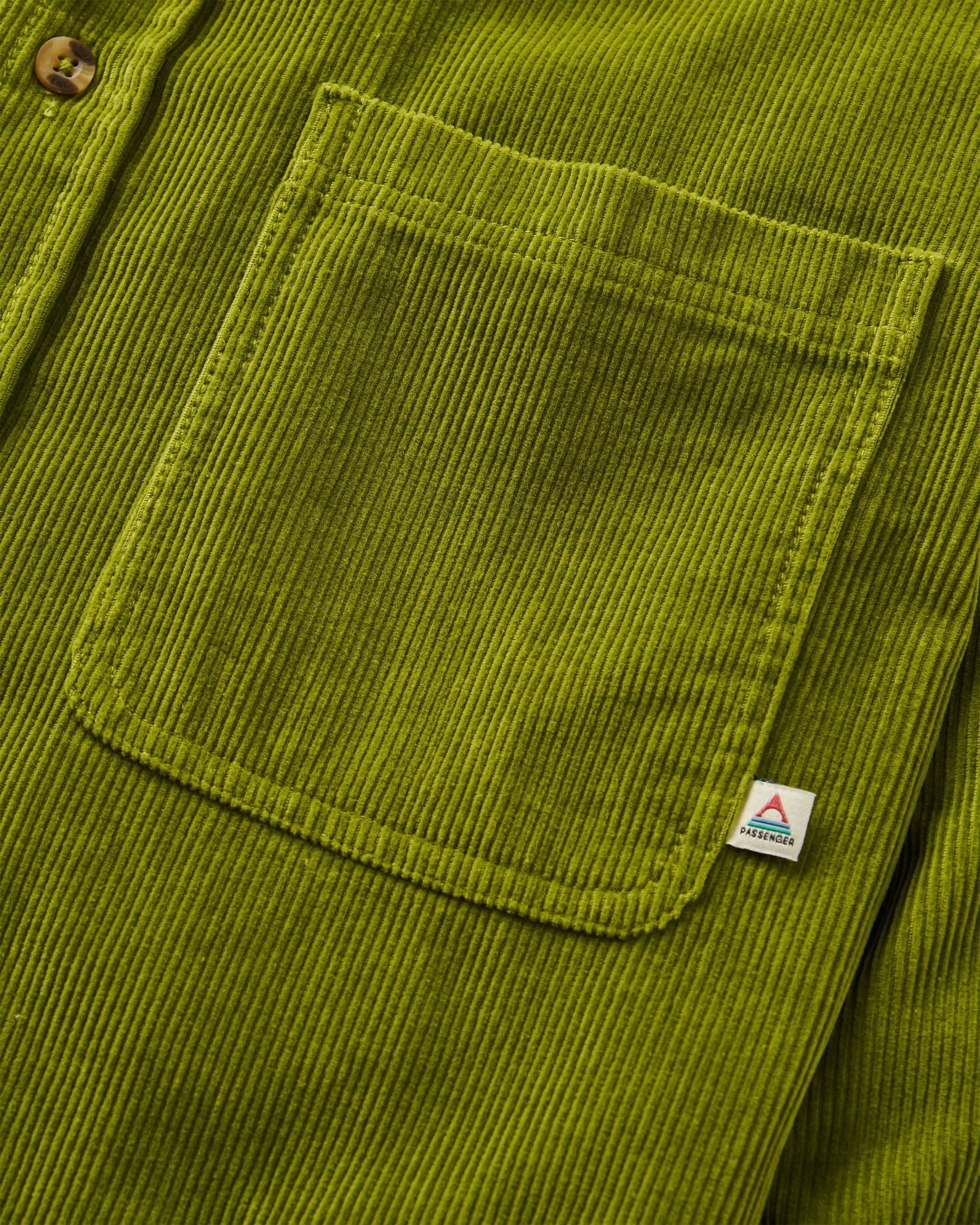 Backcountry Cord Shirt - Tea Green - Flatlay