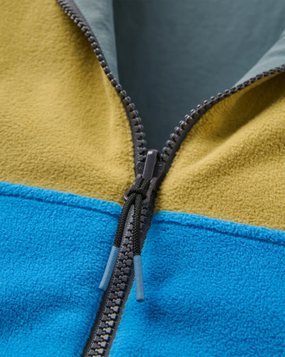 Set Off Reversible Polartec® Fleece Vest - Warm Beige/Marine Blue - Flatlay