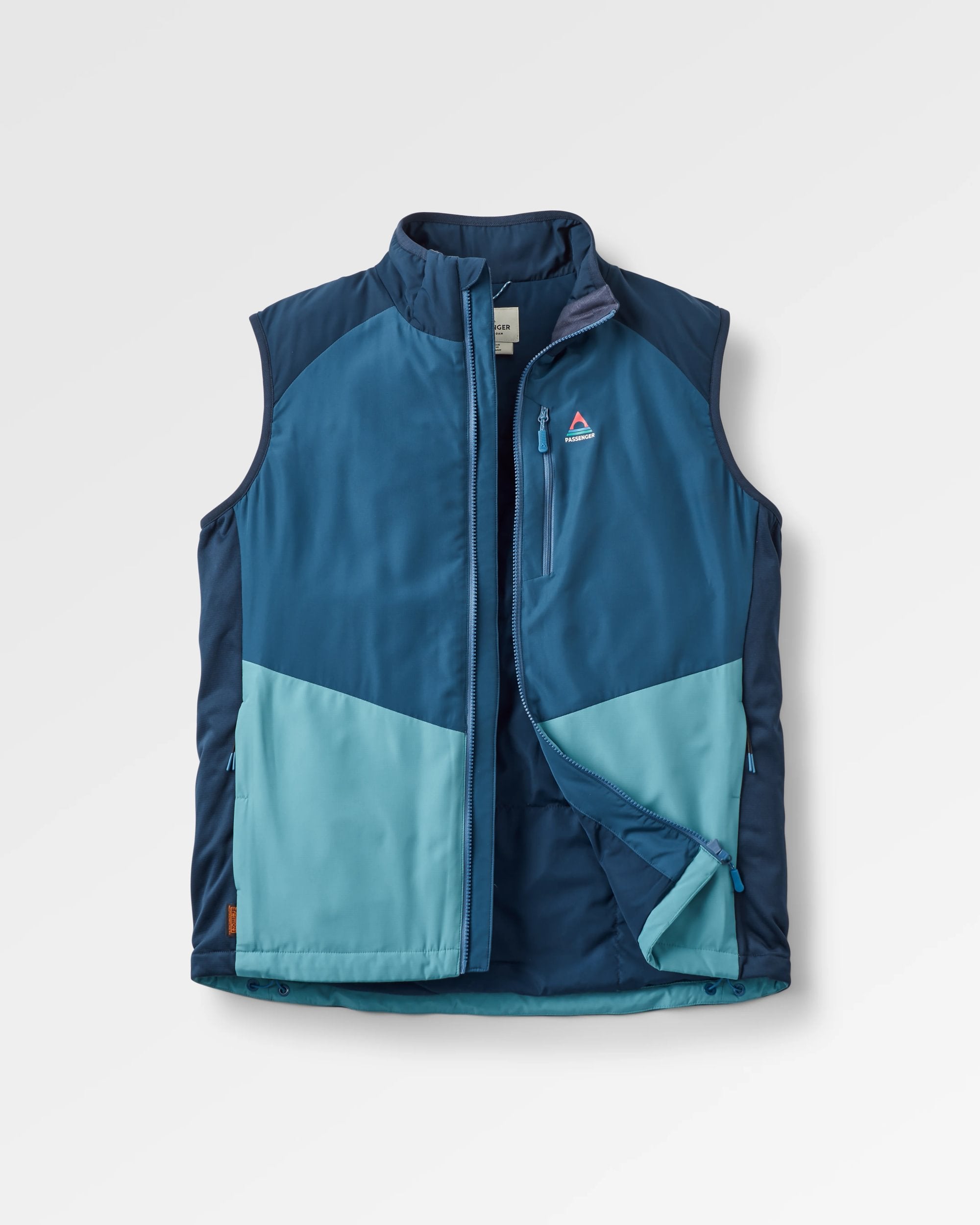 Daybreak Lightweight Recycled Thermore® Insulated Gilet - Rich Navy/Dark Denim/Arctic - Flatlay