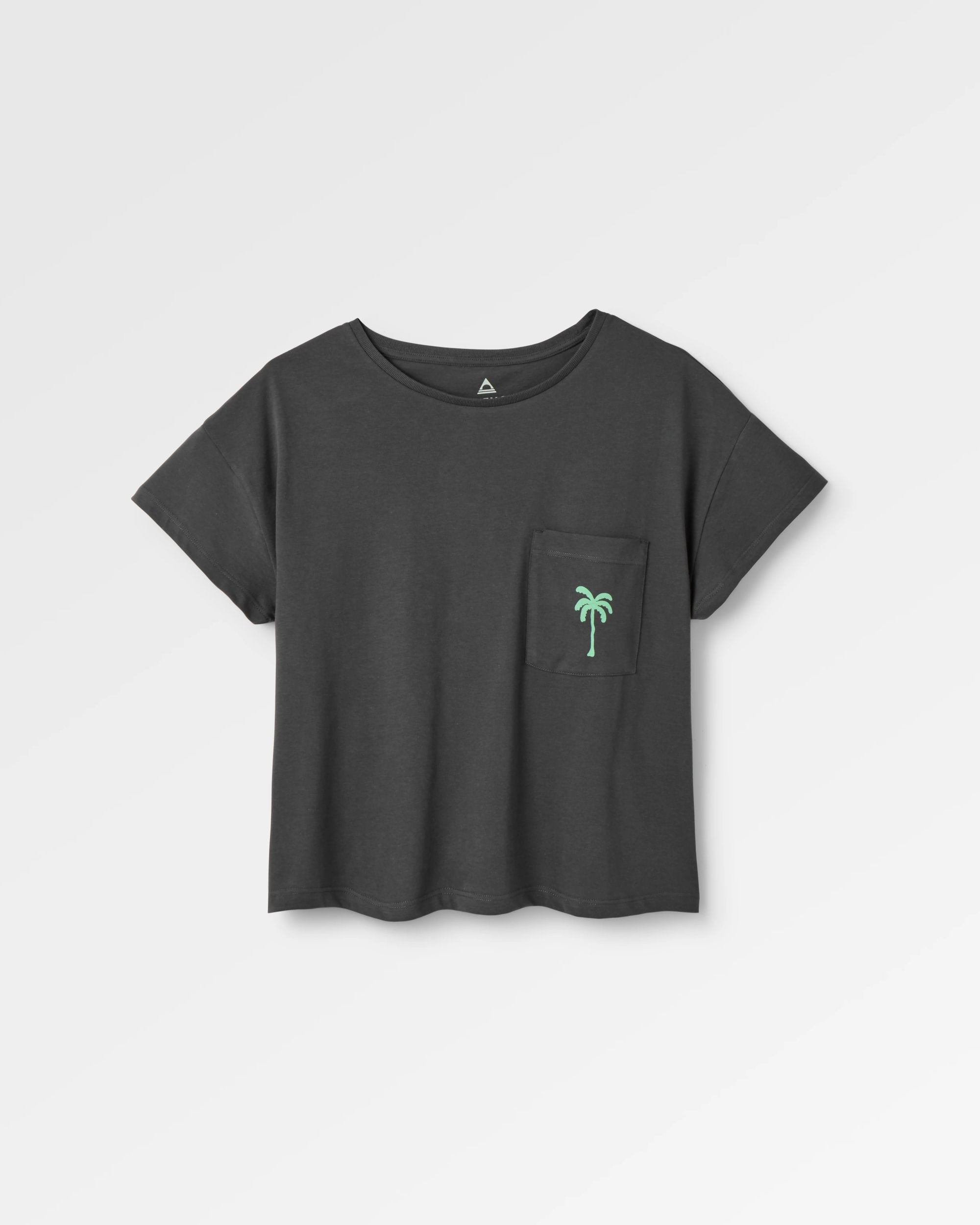 Stack Pocket T-Shirt – Verwaschenes Schwarz