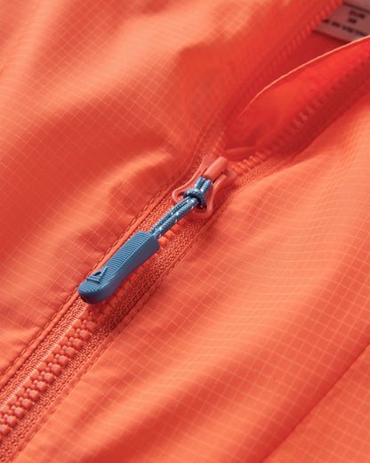 Viento Recycled Windshell Anorak - Ember Orange