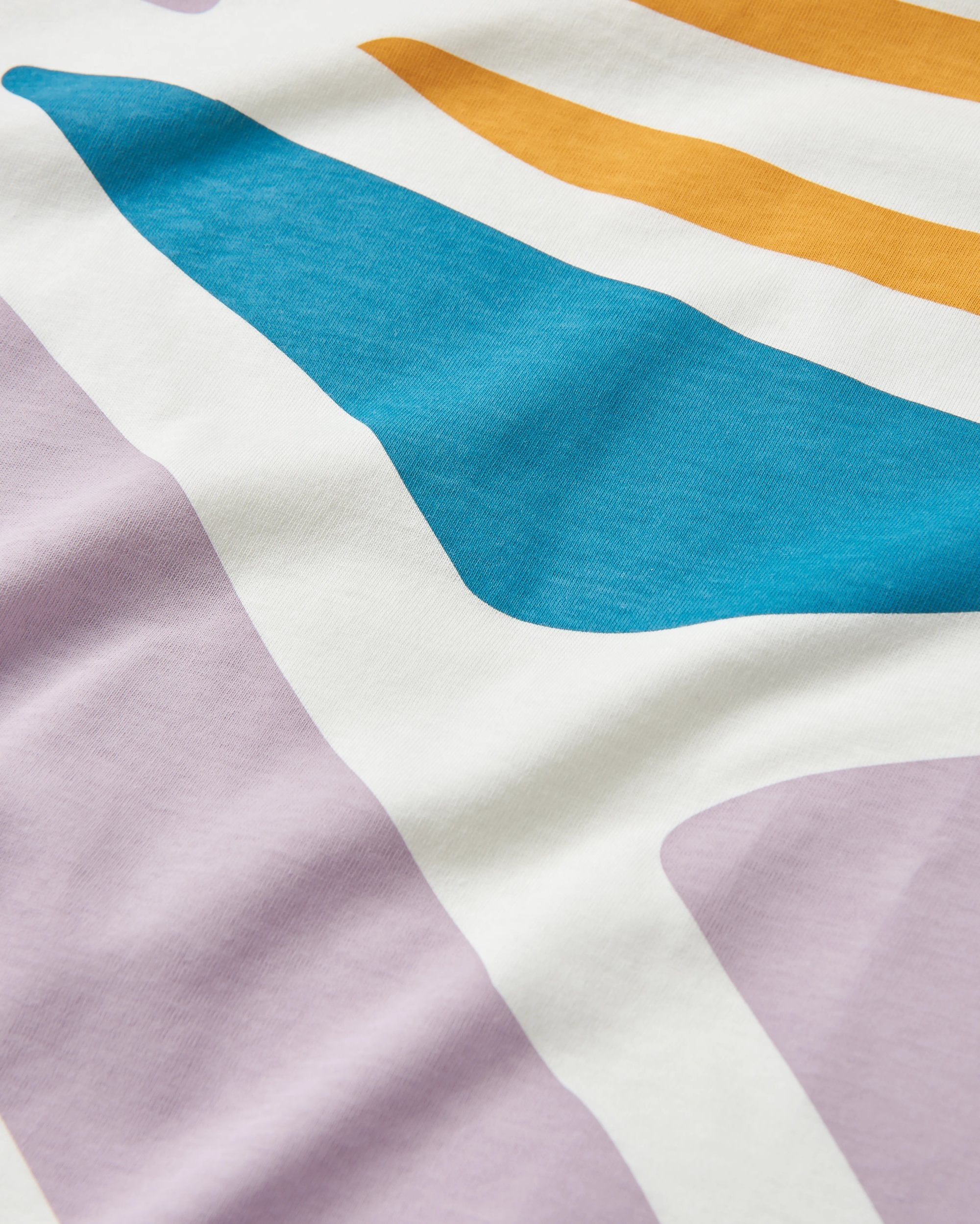 Sunsets Organic Cotton Vest - Marshmallow - Flatlay