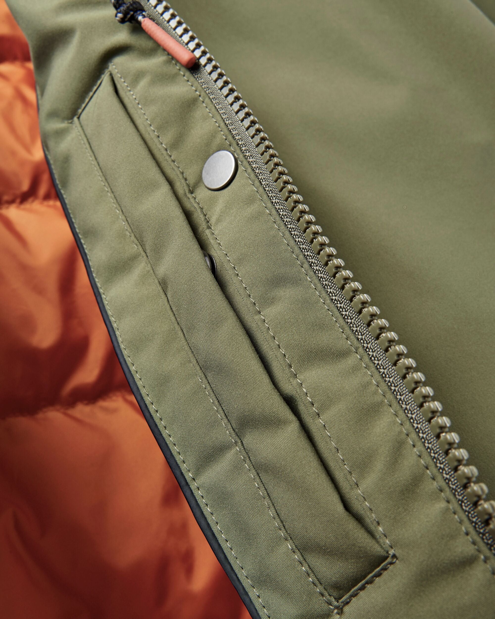Alaska Recycled Insulated Parka - Khaki - Flatlay