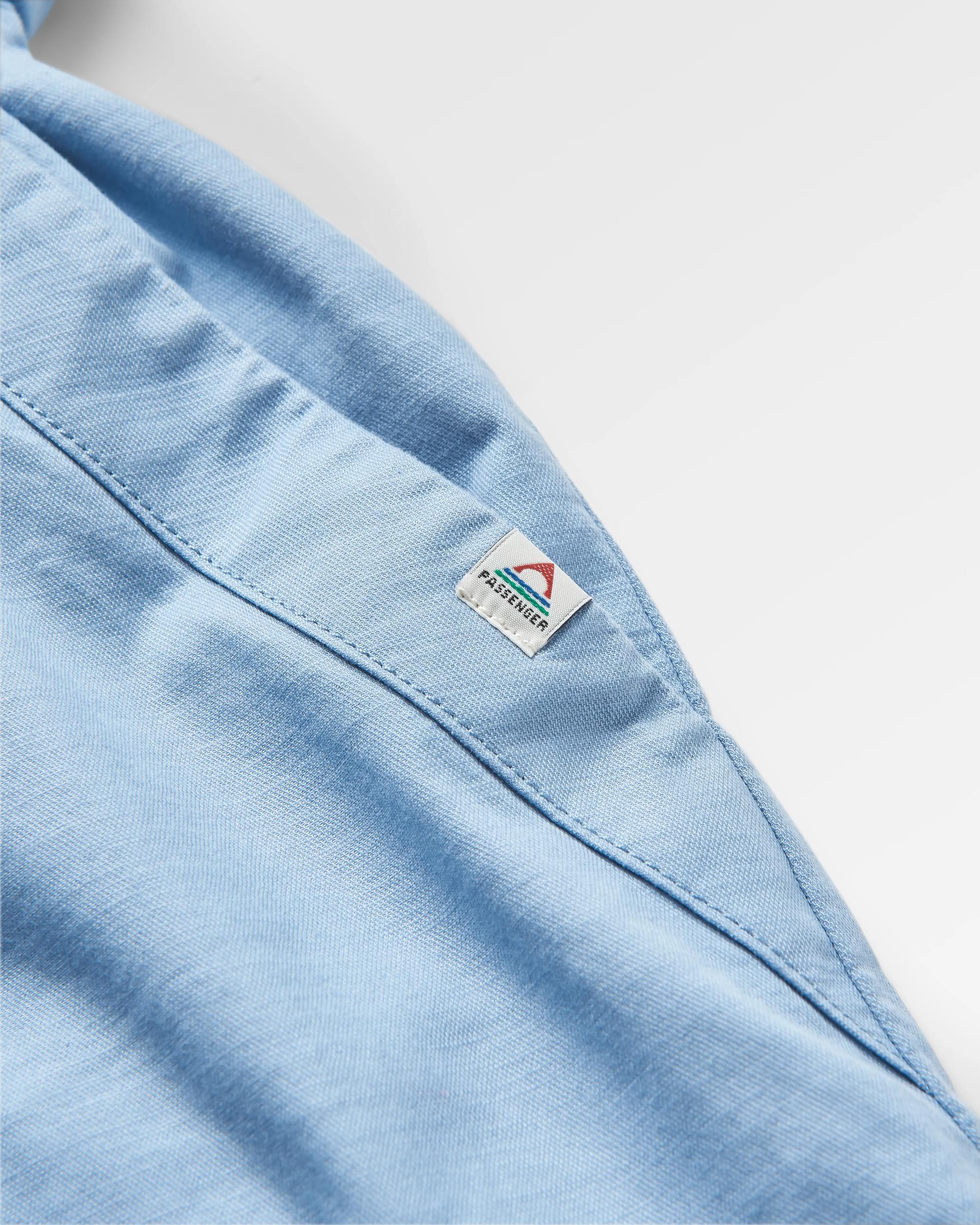 Mesmorise Organic Cotton Dress - Faded Denim - Flatlay