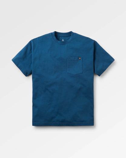 Heritage Relaxed Fit T-Shirt - Dark Denim - Flatlay