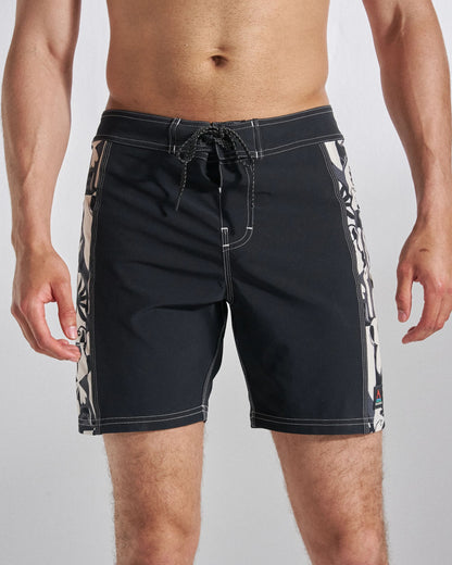 Rialto 16" Boardshort - Black - Studio Model