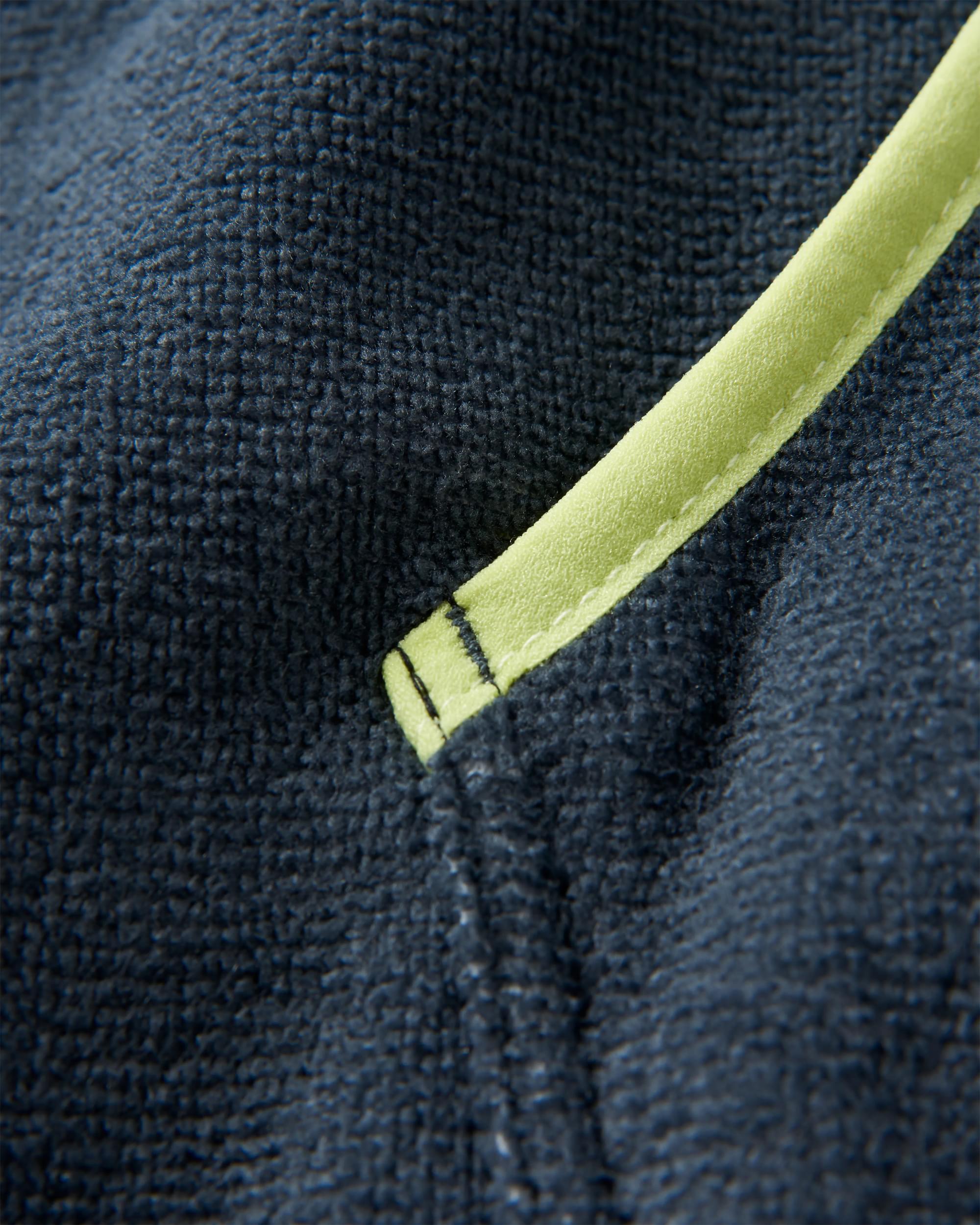 Tulum Recycled Towel Poncho - Grape / Charcoal - Flatlay