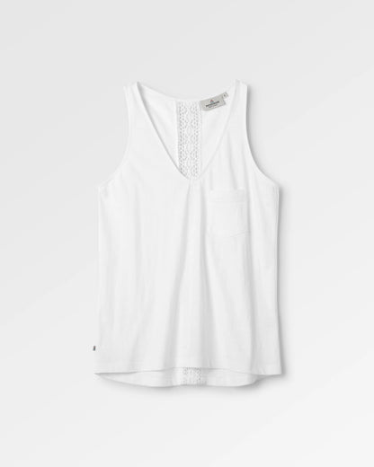 Rivergate Organic Cotton Top - White - Flatlay
