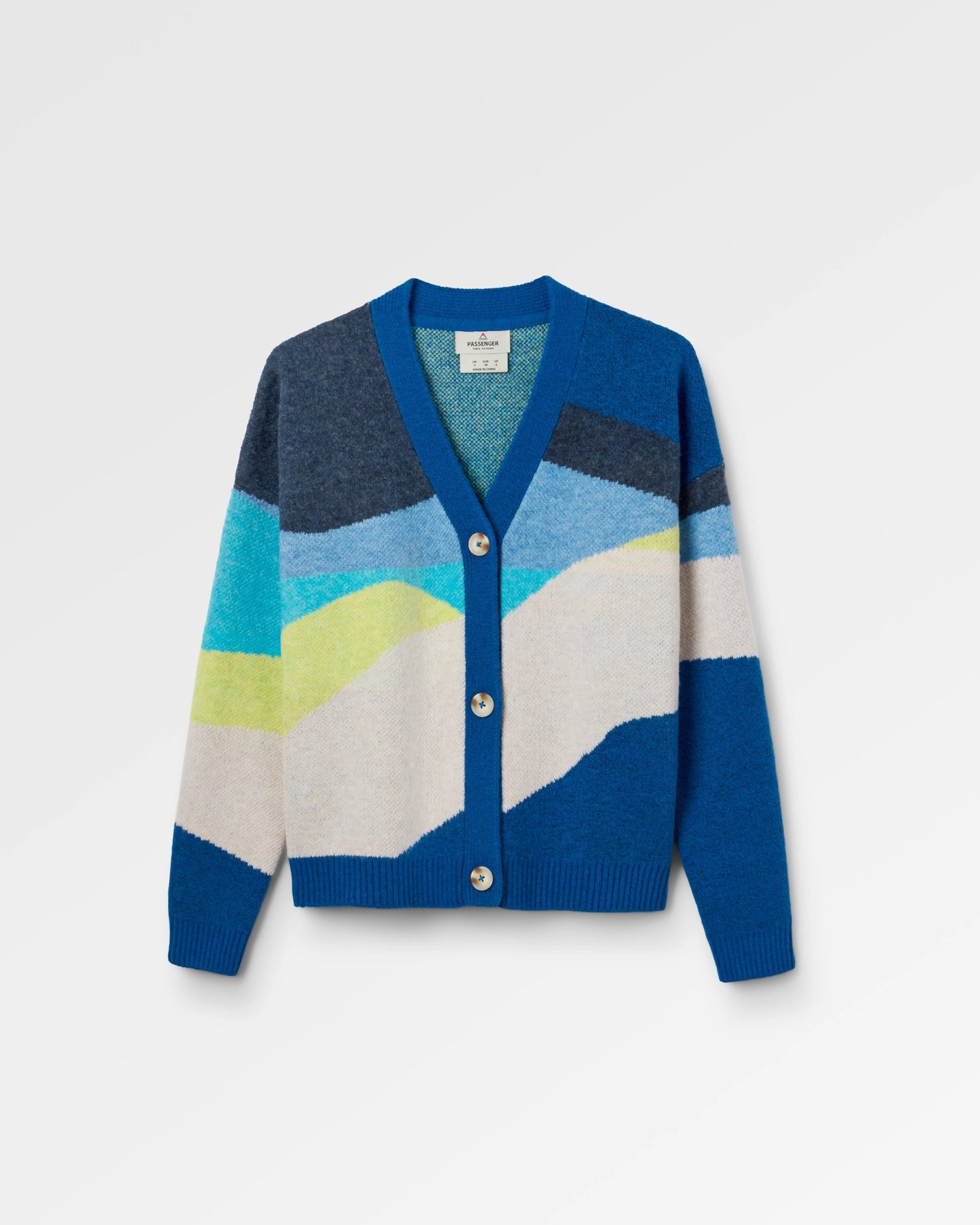 Scenic Recycled Knitted Cardigan - Scenic Azure Blue