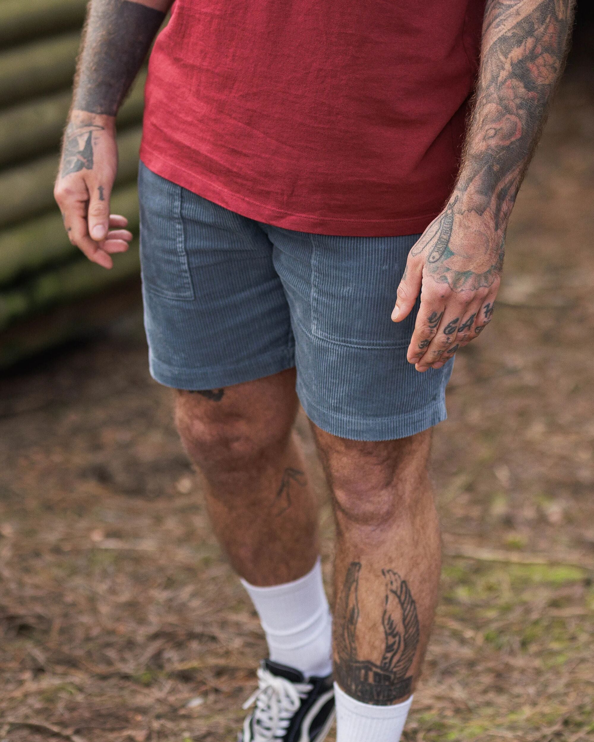 Topanga Cord Short - Storm Grey - Lifestyle
