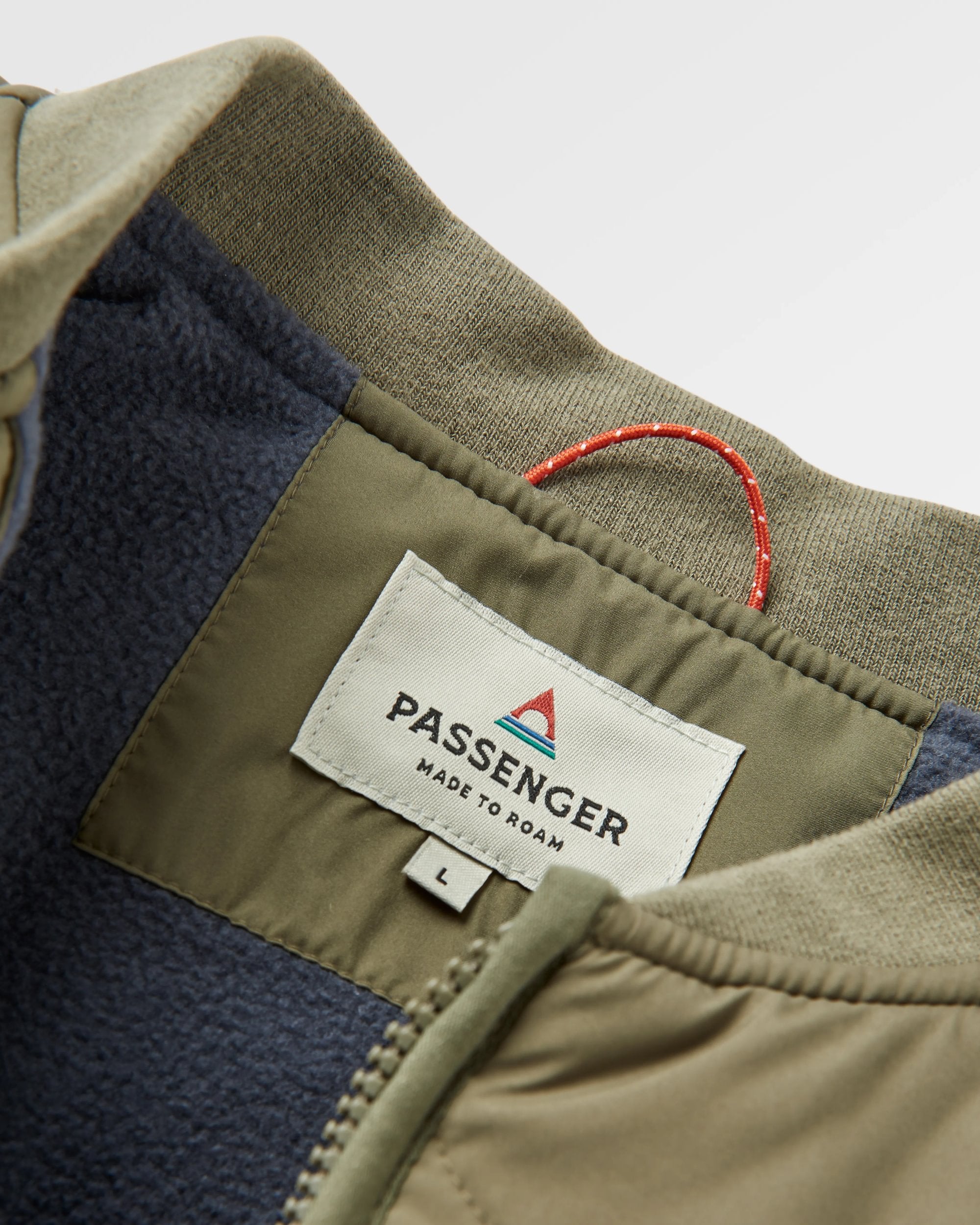 Hytte Recycled Fleece-lined Jacket - Dusty Olive - Flatlay