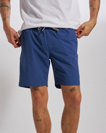 Drifter NetPlus® Swim Lined Short - Dark Denim - Studio Model