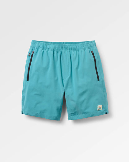 Traveller All Purpose Short - Ocean Teal - Flatlay