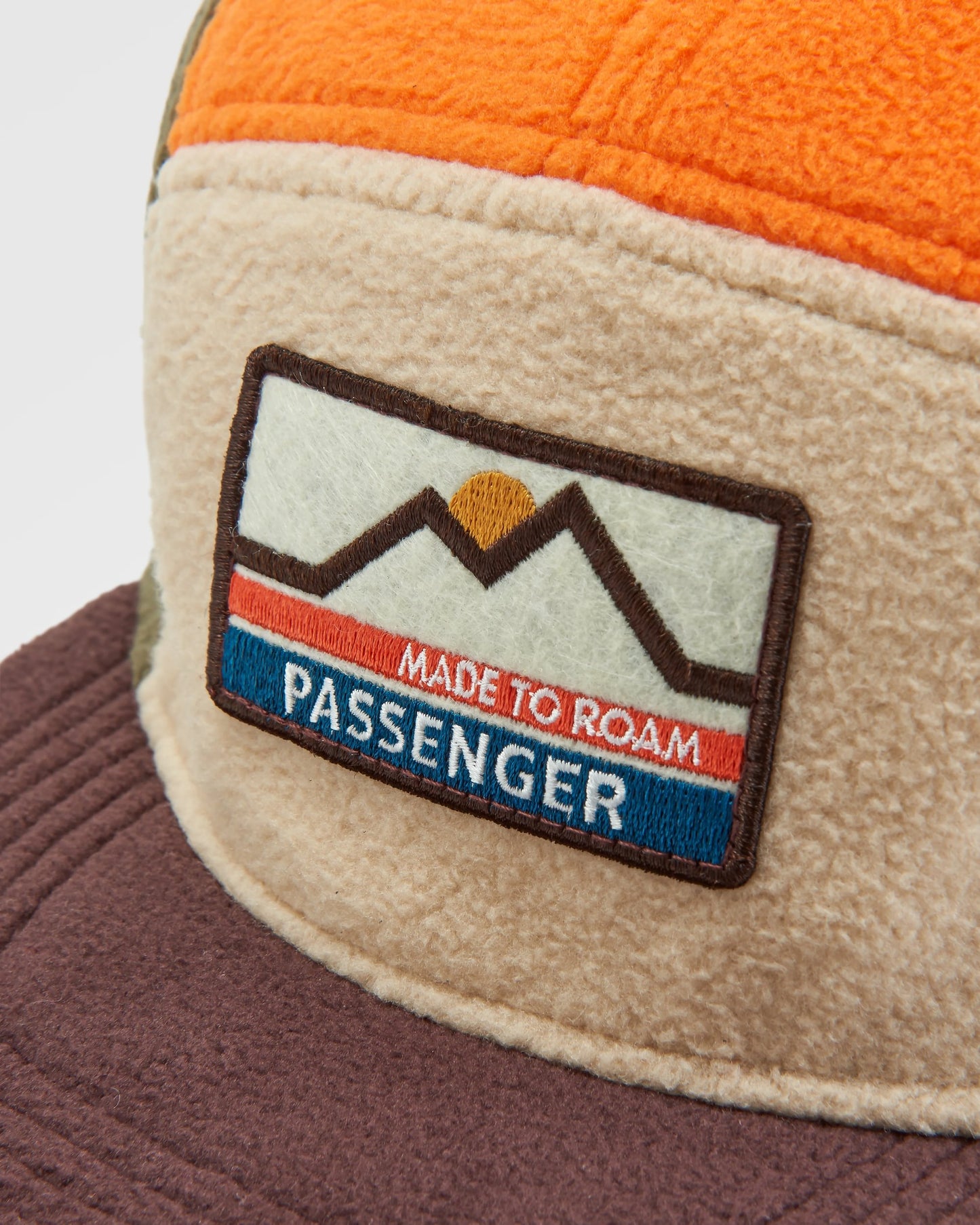 Pine Recycled Polar Fleece Cap - Sunrise Orange Multi