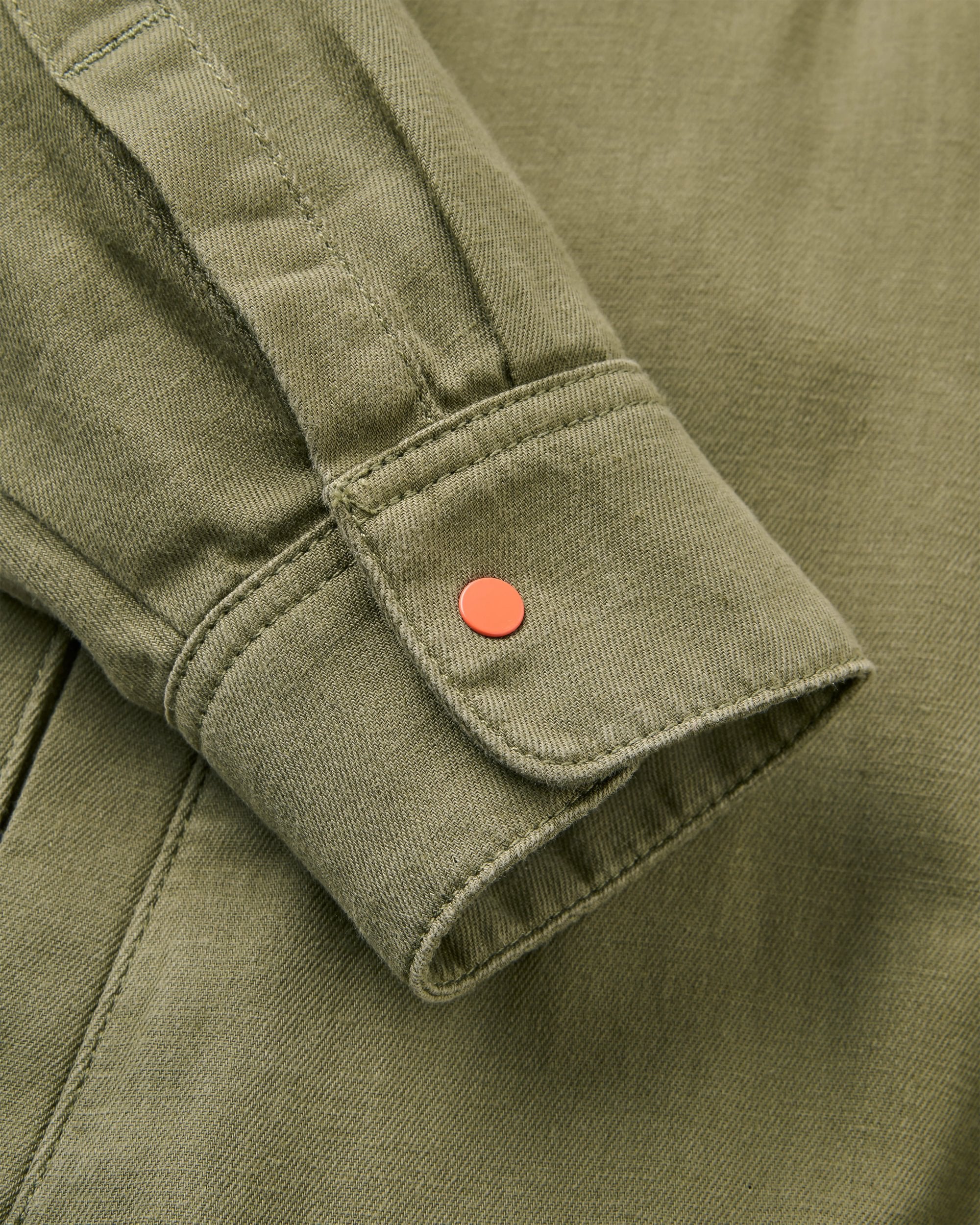 Hydrilla LS Shirt Dress - Dusty Olive - Flatlay