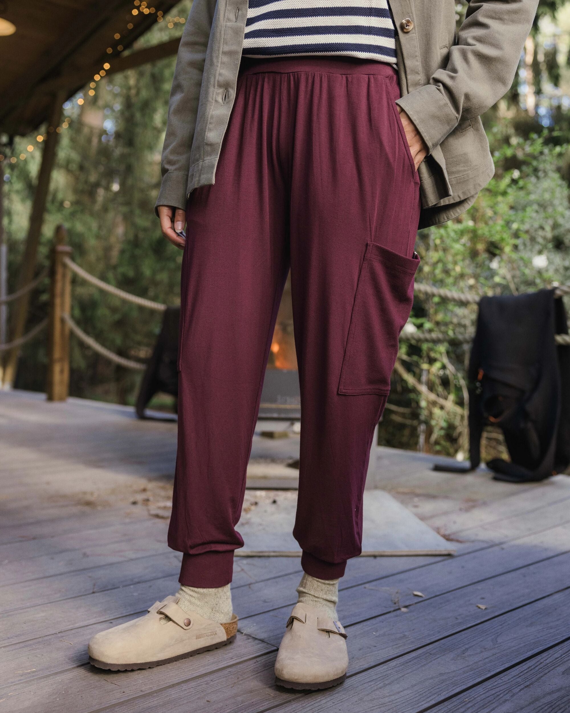Day Dream Recycled Trouser - Fig - Lifestyle