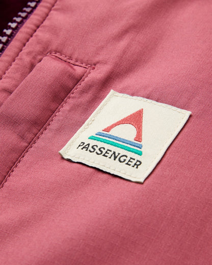 Home Recycled Sherpa Fleece - Frost Fig - Flatlay