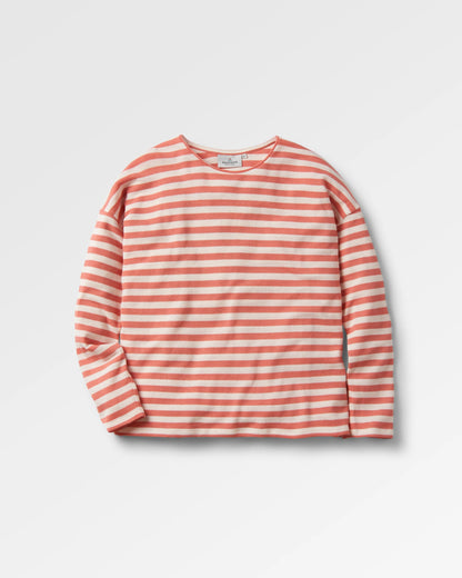 Panorama Striped LS T-Shirt - Shell Pink Stripe